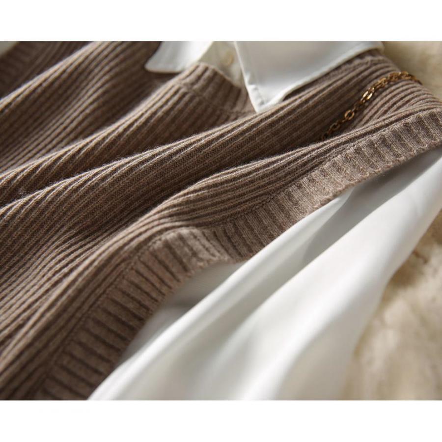 ニットベスト ベストジレー レディース チョッキ トップス クルーネック スリット ゆったり プルオーバー セーター 無地 秋コーデ カジュアル 重ね着 |  | 16