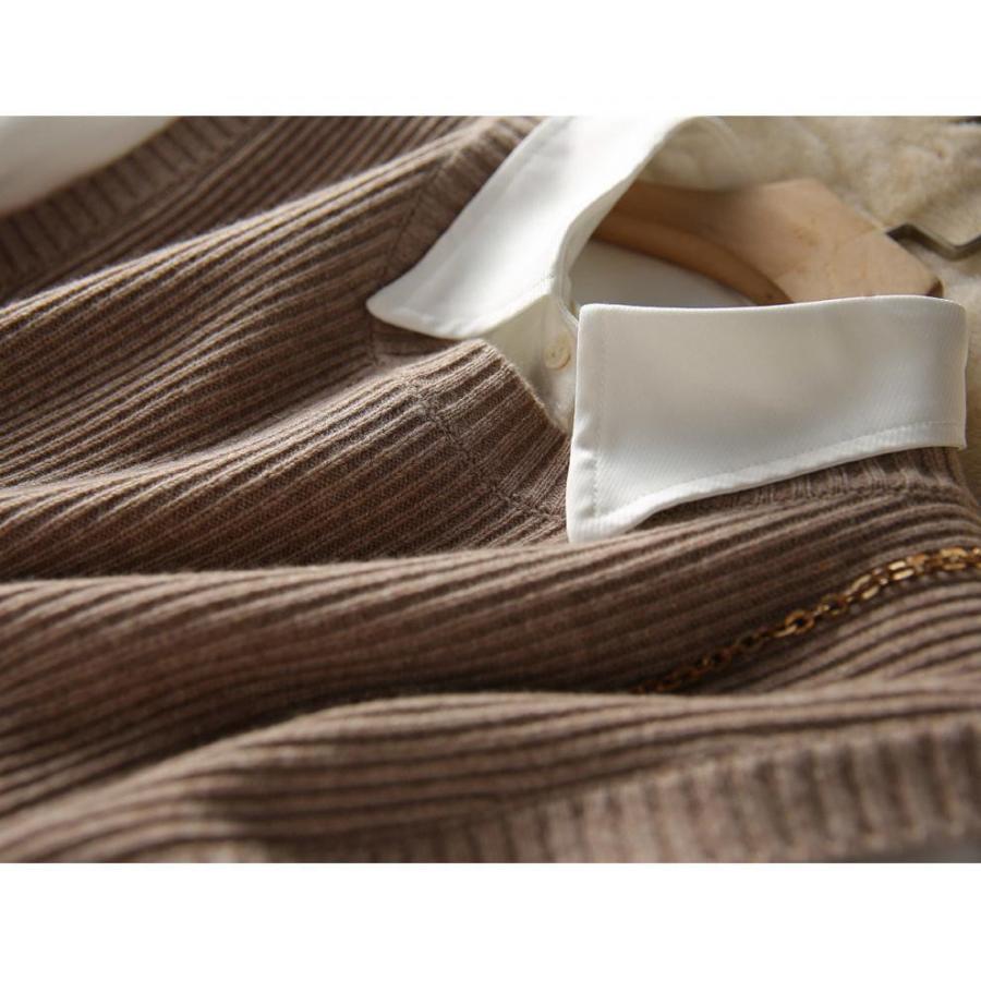 ニットベスト ベストジレー レディース チョッキ トップス クルーネック スリット ゆったり プルオーバー セーター 無地 秋コーデ カジュアル 重ね着 |  | 19