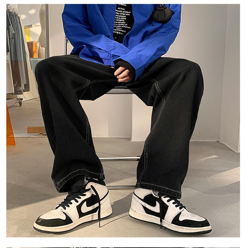 デニムパンツ ワイドパンツ メンズ 刺繍 ブリーチ ジーパン ジーンズ ストレート 英文字 ゆったり プレゼント ロングパンツ 長ズボン Ｂ系 ストリート |  | 10