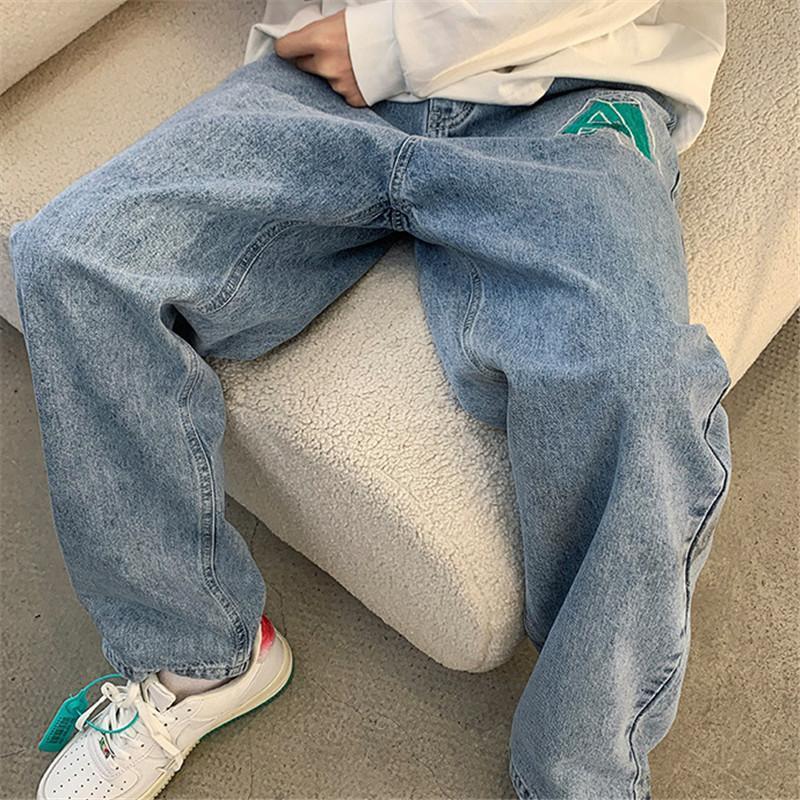 デニムパンツ ワイドパンツ メンズ 刺繍 ブリーチ ジーパン ジーンズ ストレート 英文字 ゆったり プレゼント ロングパンツ 長ズボン Ｂ系 ストリート |  | 15