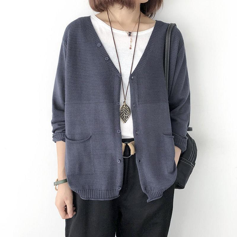 カーディガン ニット レディース ニットカーディガン 長袖 体型カバー ゆったり 春 夏 秋 トップス Vネック 羽織り 着痩せ ボタン カジュアル シンプル |  | 13