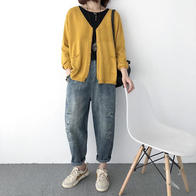 カーディガン ニット レディース ニットカーディガン 長袖 体型カバー ゆったり 春 夏 秋 トップス Vネック 羽織り 着痩せ ボタン カジュアル シンプル |  | 16