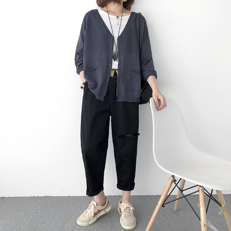 カーディガン ニット レディース ニットカーディガン 長袖 体型カバー ゆったり 春 夏 秋 トップス Vネック 羽織り 着痩せ ボタン カジュアル シンプル |  | 18