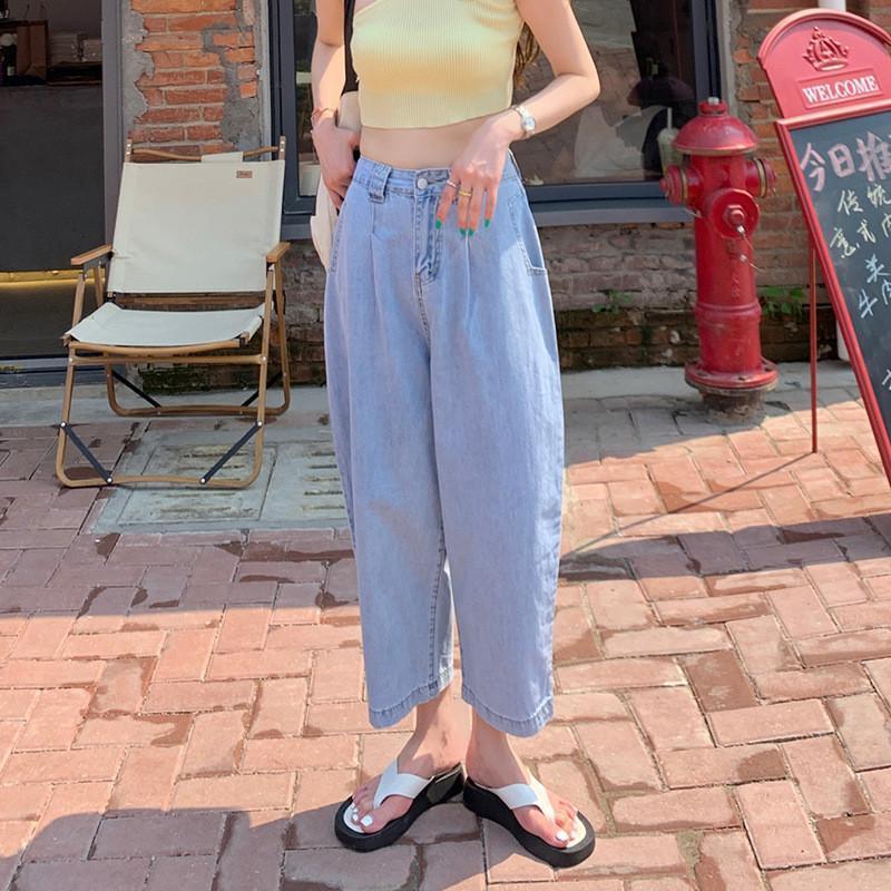 デニムパンツ ワイドパンツ レディース ストレッチ ジーパン ジーンズ 快適 伸縮 仕事着 ブリーチ ゆったり ボタン おしゃれ 長ズボン 春 夏 |  | 14