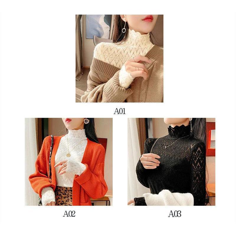 ブラウス 長袖 tシャツ レディース 防寒インナー Tシャツ 裏ボア 裏起毛 カットソー トップス ハイネック 秋冬 ロング丈 ロングシャツ 体型カバー 冬服 インナー |  | 04