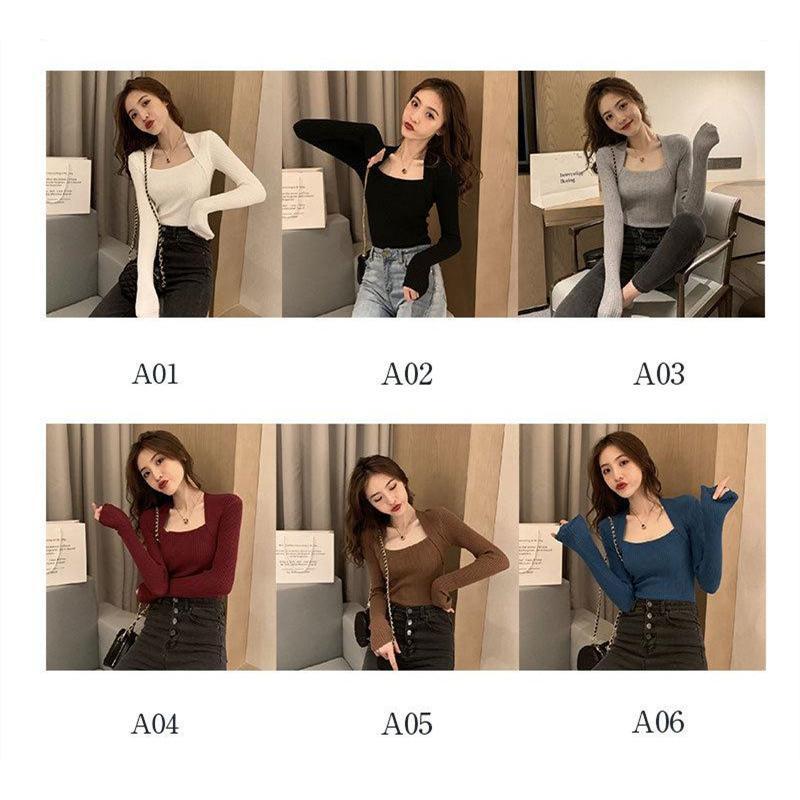 長袖 tシャツ レディース 防寒インナー Tシャツ トップス ニットシャツ 秋冬 ロング丈 カットソー ロングシャツ 体型カバー 冬服 インナー |  | 07