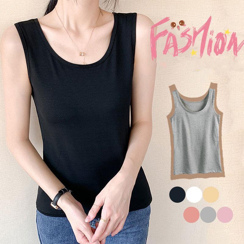タンクトップ レディース 下着 インナー キャミソール トップス ノースリーブ シンプル ロング 無地 薄手 重ね着 白 黒 オールシーズン | 