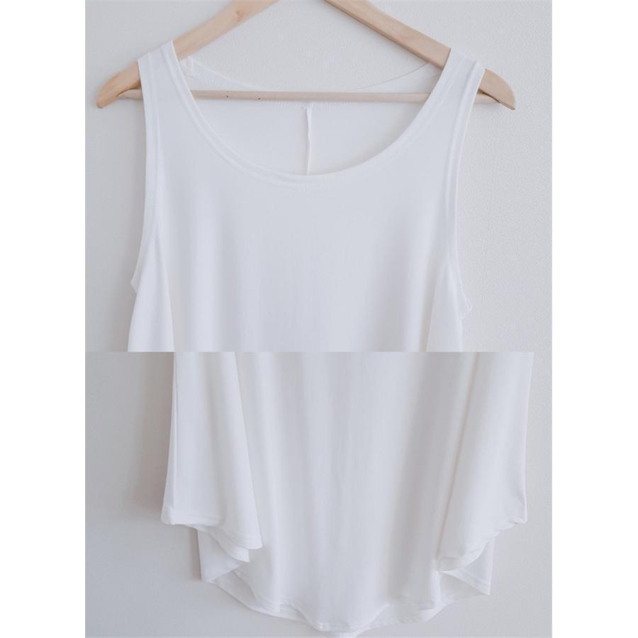 タンクトップ レディース ストレッチ インナー トップス ロング丈 ノースリーブ 体型カバー シンプル かわいい 重ね着 無地 薄手 ゆったり |  | 10