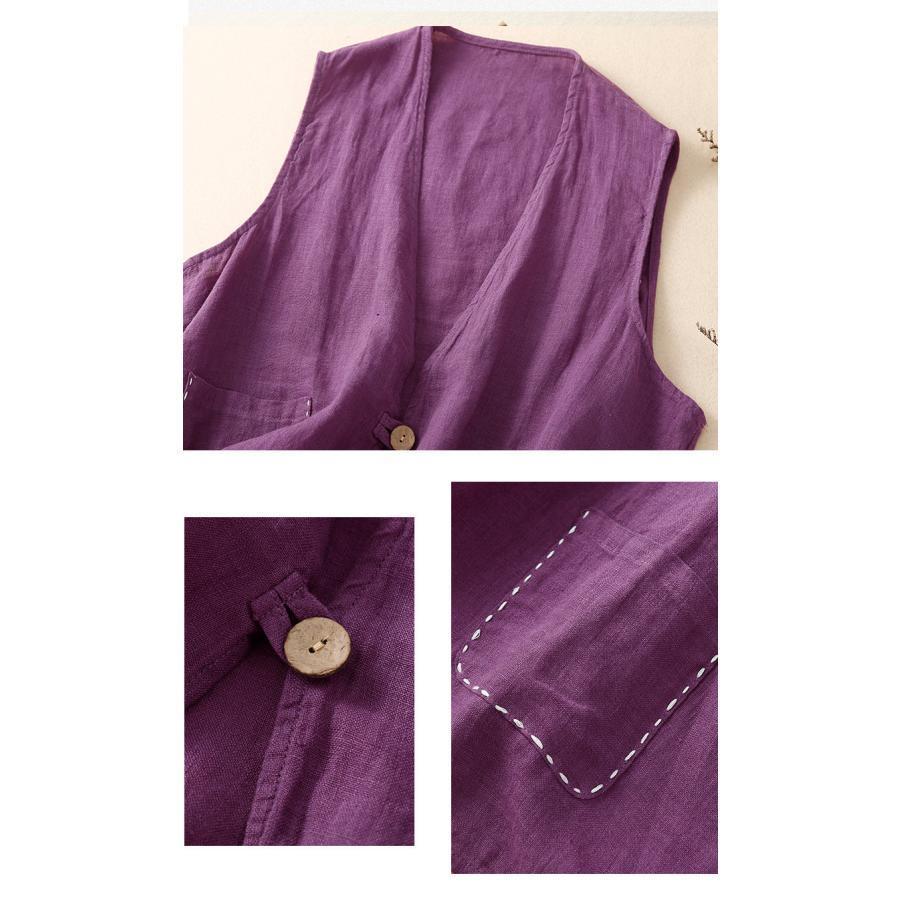 ベスト ジレ レディース テーラード リネン風 前開き チョッキ アウター 無地 シンプル ゆったり おしゃれ 体型カバー 薄手 カジュアル |  | 12