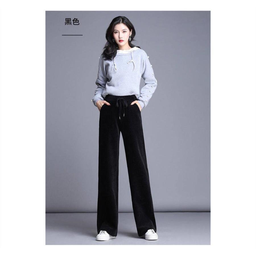 ガウチョパンツ レディース ワイドパンツ コーデュロイ ボトムス 暖かい 裏起毛 肌触り カジュアル 体型カバー 可愛い 秋冬 |  | 08