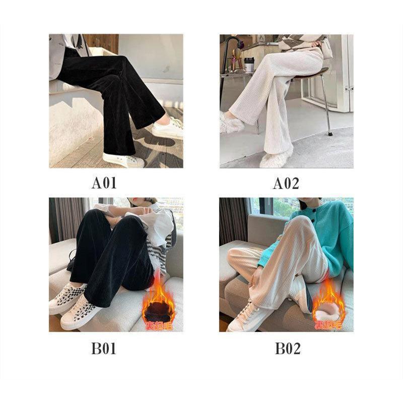 ガウチョパンツ レディース ワイドパンツ コーデュロイ ボトムス 暖かい 裏起毛 肌触り ルームウェア カジュアル 可愛い 美脚 秋冬 |  | 01