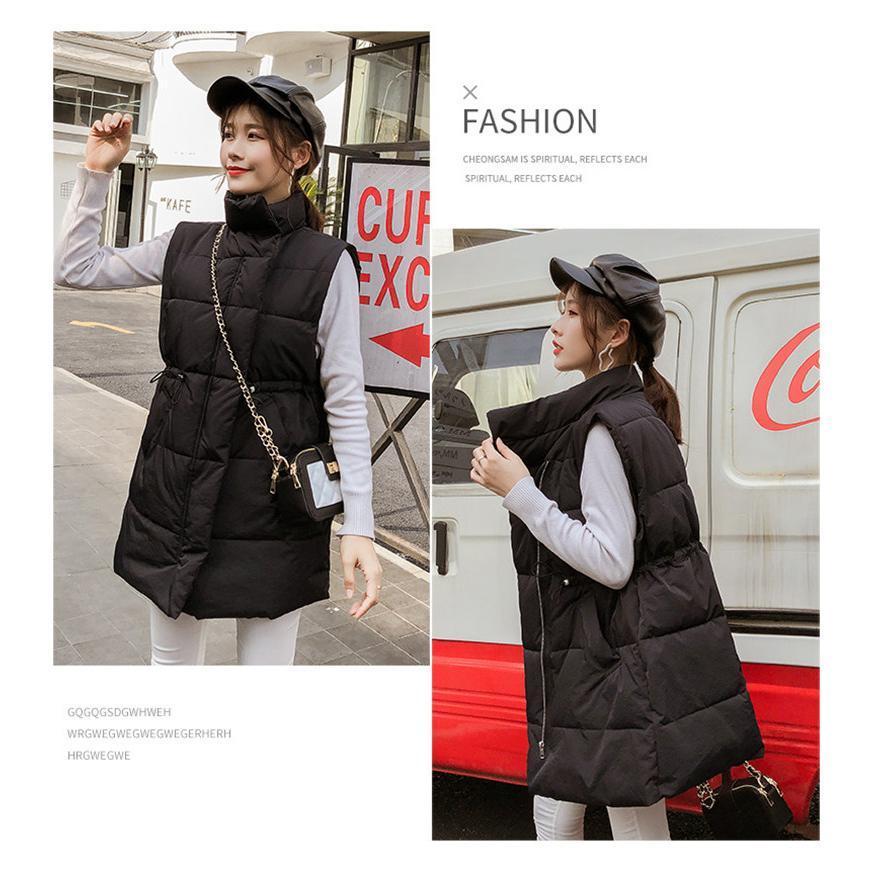 中綿ベスト ロングベスト レディース ジレ アウター 羽織り ゆったり 軽量 シンプル カジュアル 保温 着痩せ 暖かい 防寒 冬 |  | 05