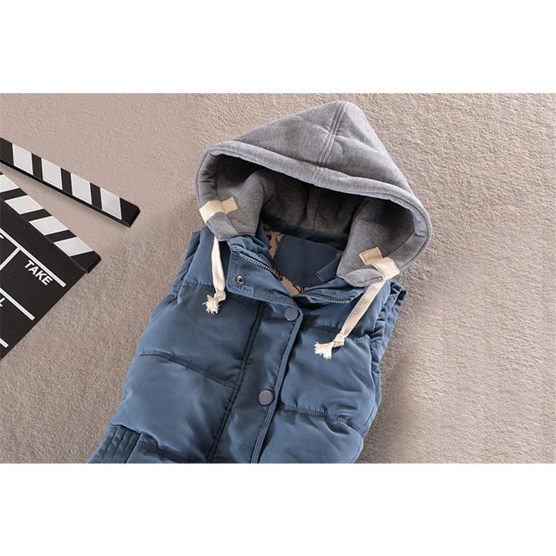 中綿ベスト レディース ショート丈 フード付き チョッキ 前開き 羽織り アウター 軽量 ゆったり 暖かい 防寒着 可愛い カジュアル |  | 10