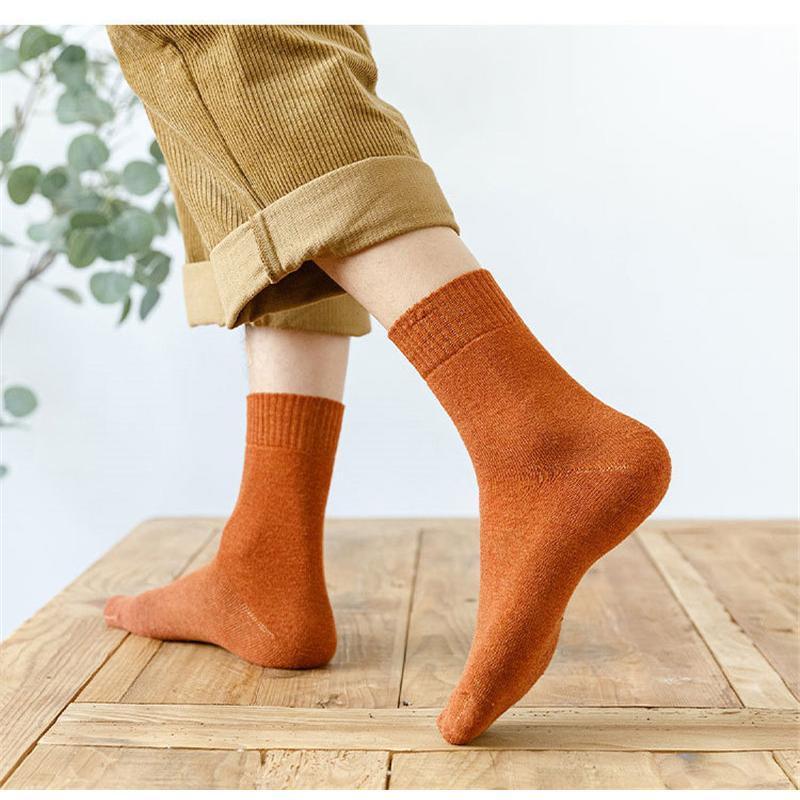 ソックス レディース メンズ 5足セット 暖かい おしゃれ 防寒対策 クルーソックス 厚地 綿混 暖か シンプル ポカポカ かわいい |  | 11