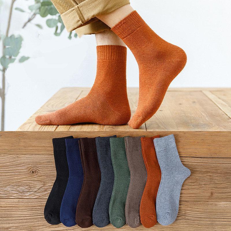ソックス レディース メンズ 5足セット 暖かい おしゃれ 防寒対策 クルーソックス 厚地 綿混 暖か シンプル ポカポカ かわいい |  | 13