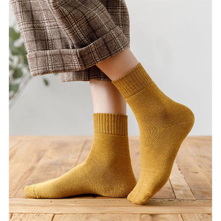 ソックス レディース メンズ 5足セット 暖かい おしゃれ 防寒対策 クルーソックス 厚地 綿混 暖か シンプル ポカポカ かわいい |  | 06