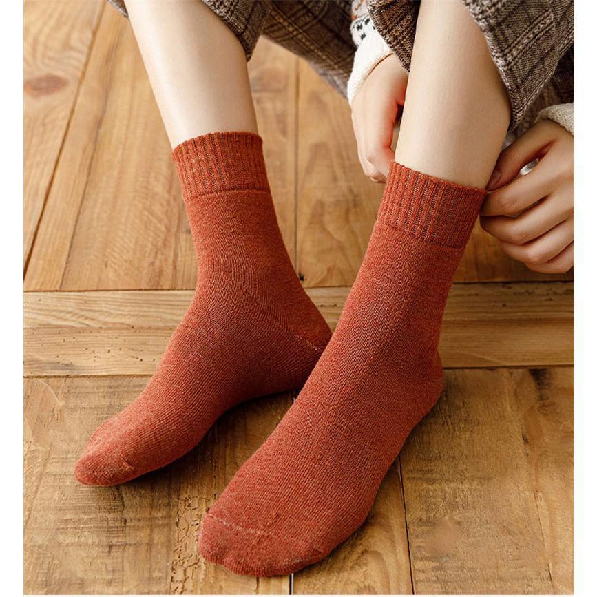 ソックス レディース メンズ 5足セット 暖かい おしゃれ 防寒対策 クルーソックス 厚地 綿混 暖か シンプル ポカポカ かわいい |  | 07