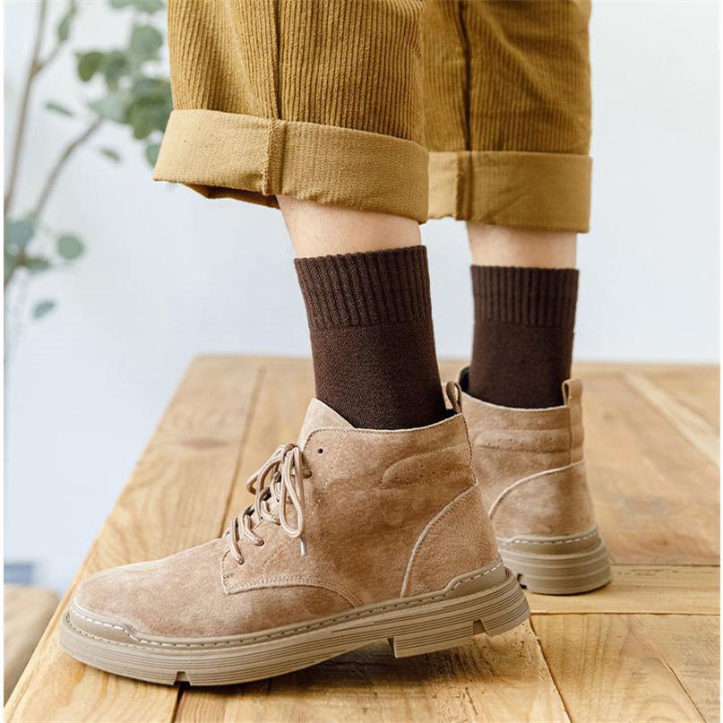 ソックス レディース メンズ 5足セット 暖かい おしゃれ 防寒対策 クルーソックス 厚地 綿混 暖か シンプル ポカポカ かわいい |  | 08