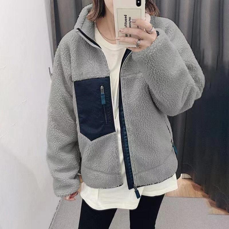 ボアジャケット ボアブルゾン レディース ボアコート アウター 立ち襟 ふわふわ 暖かい ゆったり 可愛い カジュアル シンプル 無地 秋冬 ...