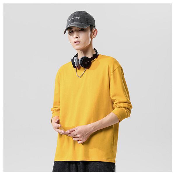 長袖Ｔシャツ メンズ レディース クルーネック tシャツ インナー ロングtシャツ トップス カットソー おしゃれ 速乾 無地 シンプル 10色 |  | 06