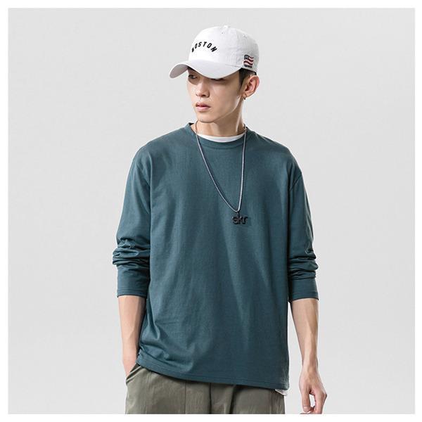 長袖Ｔシャツ メンズ レディース クルーネック tシャツ インナー ロングtシャツ トップス カットソー おしゃれ 速乾 無地 シンプル 10色 |  | 09