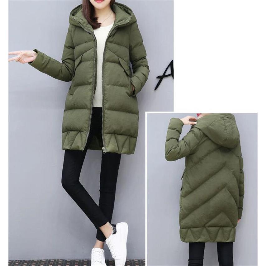 中綿コート レディース ダウンジャケット ロングコート 中綿入り 暖かい 厚手 無地 フード付き 防風 防寒 アウター 軽量 カジュアル 可愛い 冬 |  | 06