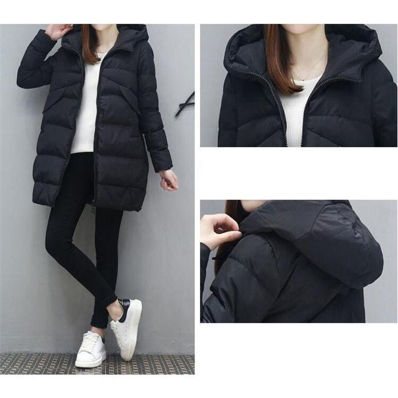 中綿コート レディース ダウンジャケット ロングコート 中綿入り 暖かい 厚手 無地 フード付き 防風 防寒 アウター 軽量 カジュアル 可愛い 冬 |  | 08