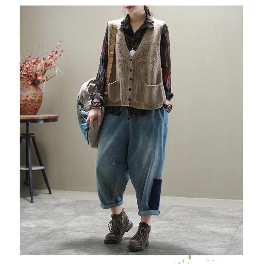 ニットベスト レディース 前開き トップス ポケット付き チョッキ カーディガン ゆったり レイヤード セーター カジュアル 可愛い |  | 06