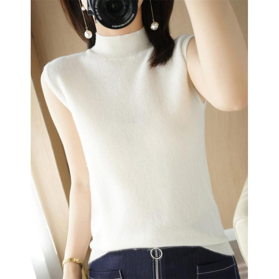 ニットベスト レディース ジレー ミディアムネック トップス チョッキ プルオーバー ゆったり レイヤード セーター カジュアル 可愛い オフィス |  | 14