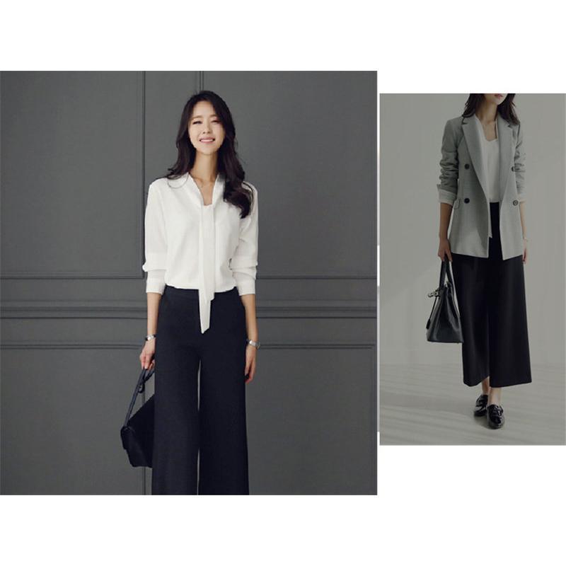 ブラウス レディース ボウタイシャツ シャツ トップス 春 長袖 Vネック シフォン ビジネス オフィス セレモニー カジュアル 送料無料 通勤 |  | 14