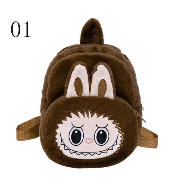 Labubu ラブブ ぬいぐるみ ふわふわ可愛い リュック キャラポーチ 立体