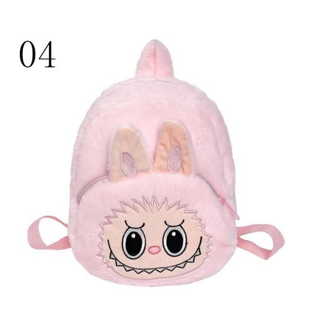 Labubu ラブブ ぬいぐるみ ふわふわ可愛い リュック キャラポーチ 立体