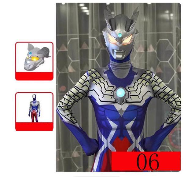 ウルトラマンティガ風全身タイツコスプレ衣装子供成人 キッズ 大人