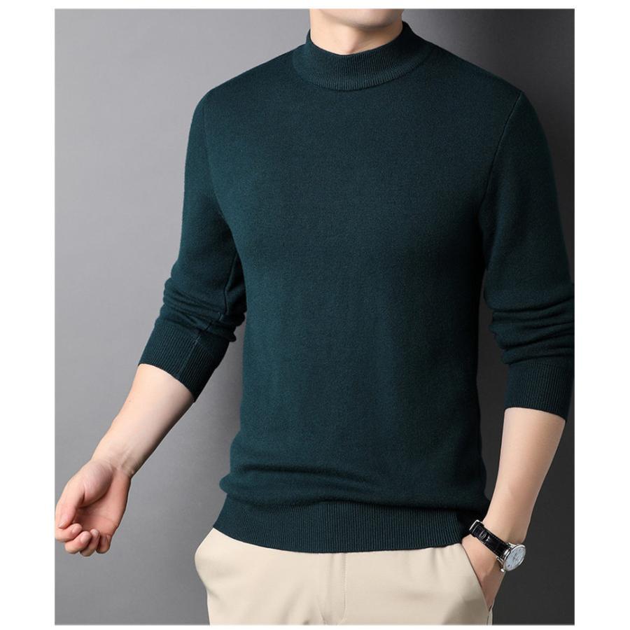 送料無料 ニットセーター メンズ トップス ハイネック 無地 あったか 防寒 カジュアル 通勤 男性 厚手 シンプル ビジネス オフィス 秋冬 |  | 10