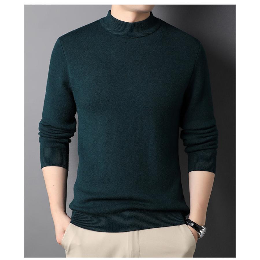 送料無料 ニットセーター メンズ トップス ハイネック 無地 あったか 防寒 カジュアル 通勤 男性 厚手 シンプル ビジネス オフィス 秋冬 |  | 11