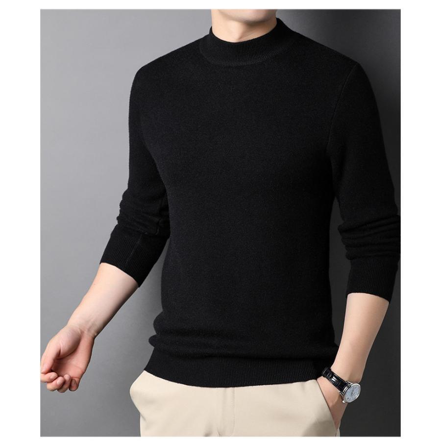 送料無料 ニットセーター メンズ トップス ハイネック 無地 あったか 防寒 カジュアル 通勤 男性 厚手 シンプル ビジネス オフィス 秋冬 |  | 13