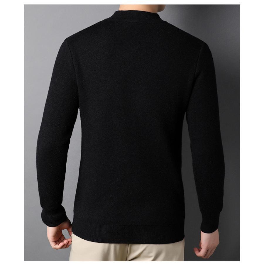 送料無料 ニットセーター メンズ トップス ハイネック 無地 あったか 防寒 カジュアル 通勤 男性 厚手 シンプル ビジネス オフィス 秋冬 |  | 14