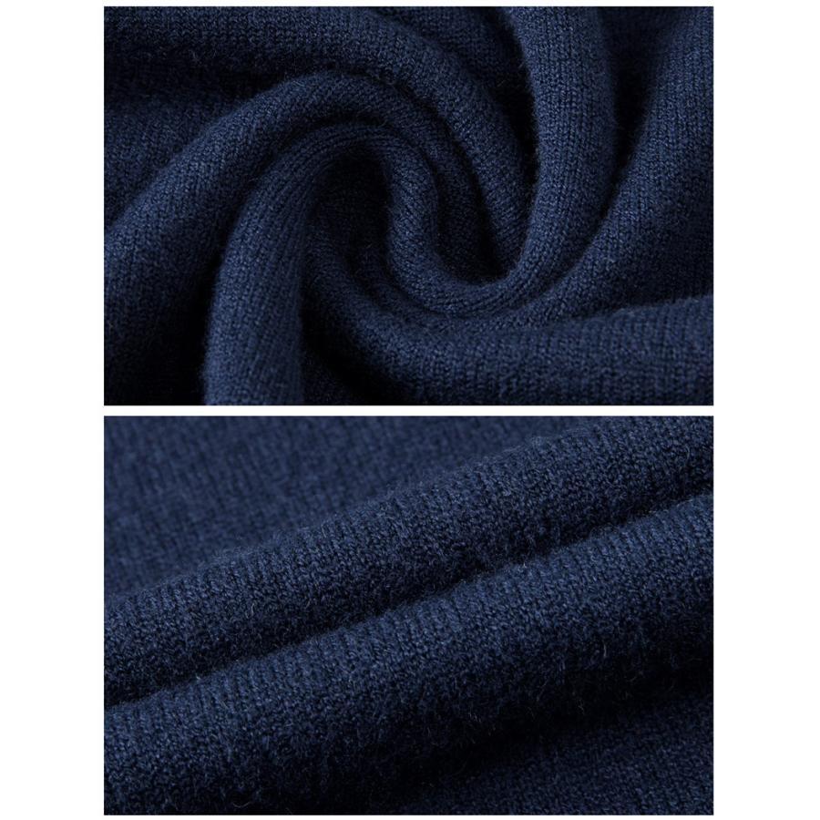 ニットセーター メンズ トップス ニットソー ハイネック 無地 あったか 防寒 カジュアル 厚手 シンプル ビジネス オフィス 秋冬 |  | 17