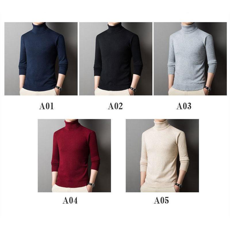 ニットセーター メンズ トップス ニットソー ハイネック 無地 あったか 防寒 カジュアル 厚手 シンプル ビジネス オフィス 秋冬 |  | 01