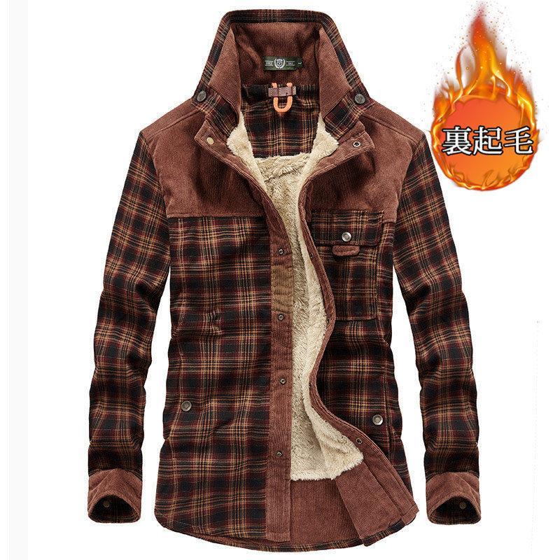 シャツ メンズ ネルシャツ チェック柄 裏起毛 厚手 裏ボア アウター インナー トップス 防寒 お洒落 ゆったり カジュアル 暖かい 秋冬 |  | 02