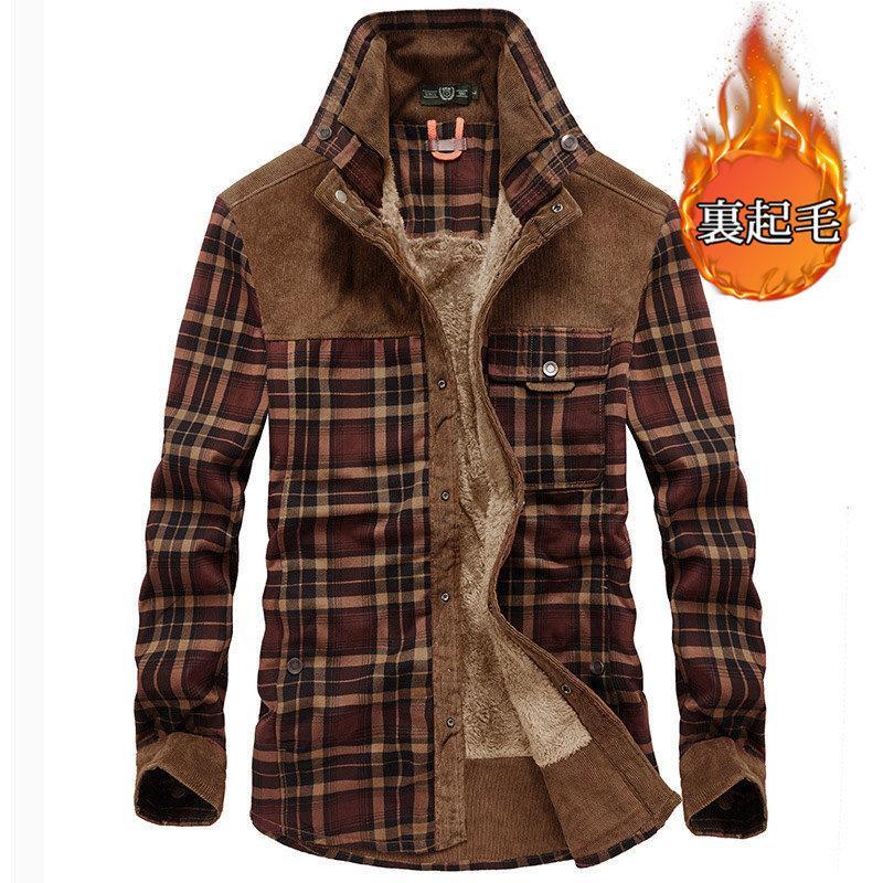 シャツ メンズ ネルシャツ チェック柄 裏起毛 厚手 裏ボア アウター インナー トップス 防寒 お洒落 ゆったり カジュアル 暖かい 秋冬 |  | 03