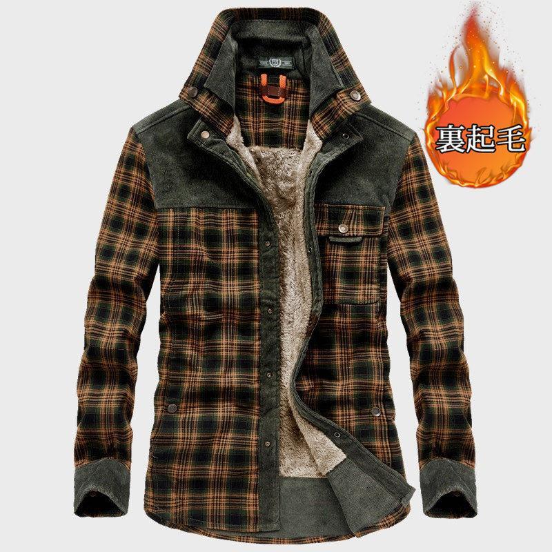 シャツ メンズ ネルシャツ チェック柄 裏起毛 厚手 裏ボア アウター インナー トップス 防寒 お洒落 ゆったり カジュアル 暖かい 秋冬 |  | 04