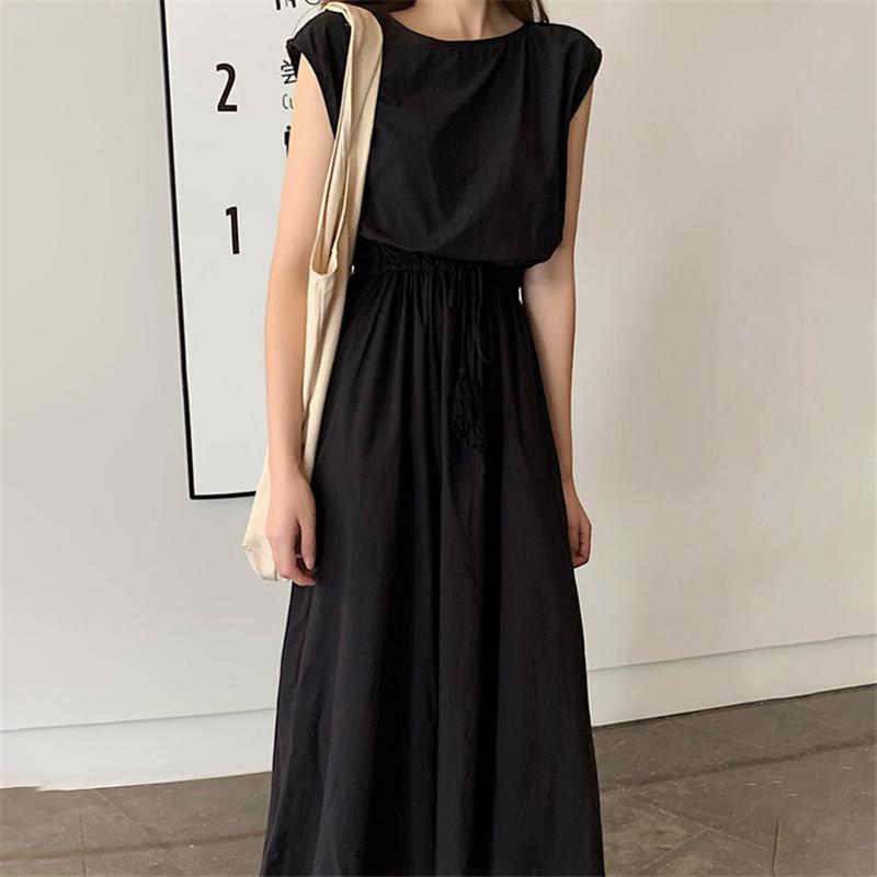 夏ワンピース 半袖 涼感 フレアワンピース 可愛い ロングワンピース ミモレ丈 大人 30代40代 オフィス お出かけ 無地 フェミニン スリム リネン 裏地付き |  | 11