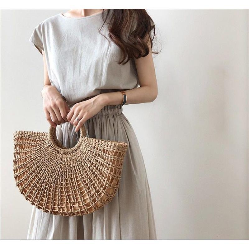 夏ワンピース 半袖 涼感 フレアワンピース 可愛い ロングワンピース ミモレ丈 大人 30代40代 オフィス お出かけ 無地 フェミニン スリム リネン 裏地付き |  | 05