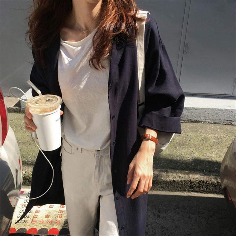 シャツワンピース レディース ロング丈 マキシ丈 長袖 シャツ ワンピース 春 夏 春服 夏服 きれいめ ゆったり チュニック トップス 羽織 |  | 12