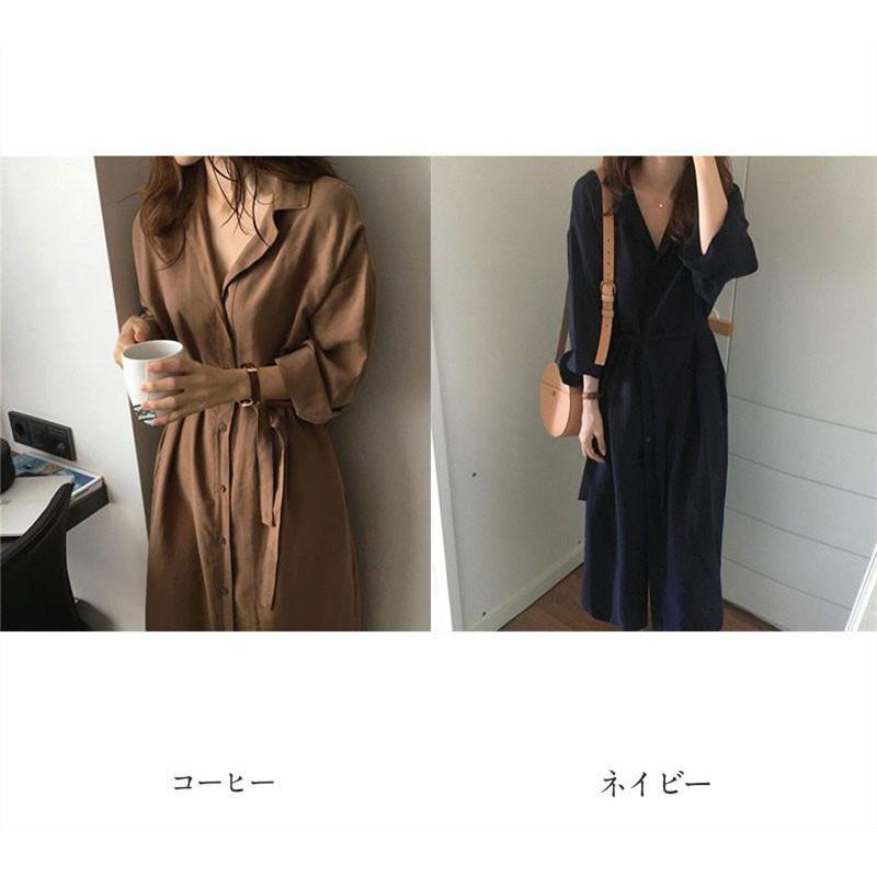 シャツワンピース レディース ロング丈 マキシ丈 長袖 シャツ ワンピース 春 夏 春服 夏服 きれいめ ゆったり チュニック トップス 羽織 |  | 01