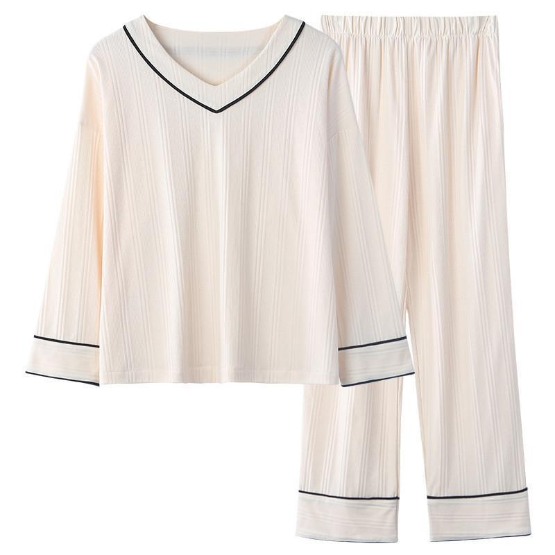 パジャマ レディース 上下セット 春 秋冬 カットソー 長袖 ルームウェア 可愛い ロングパンツ オシャレ セットアップ 部屋着 シャツ カジュアル | 