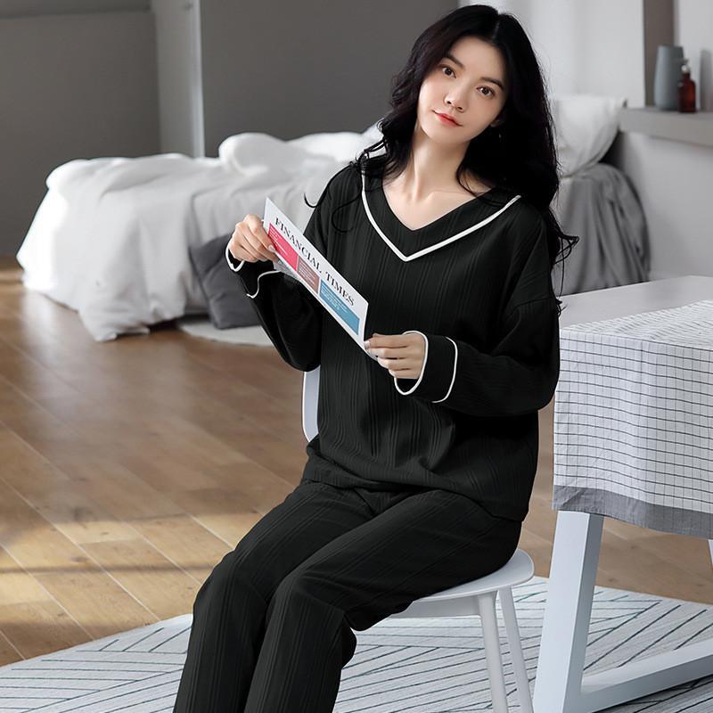 パジャマ レディース 上下セット 春 秋冬 カットソー 長袖 ルームウェア 可愛い ロングパンツ オシャレ セットアップ 部屋着 シャツ カジュアル |  | 08