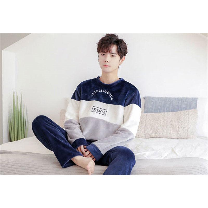 パジャマ メンズ セットアップ 冬 暖かい ルームウェア もこもこ パーカー tシャツ 上下セット パンツ 寝巻き 春 秋 |  | 07