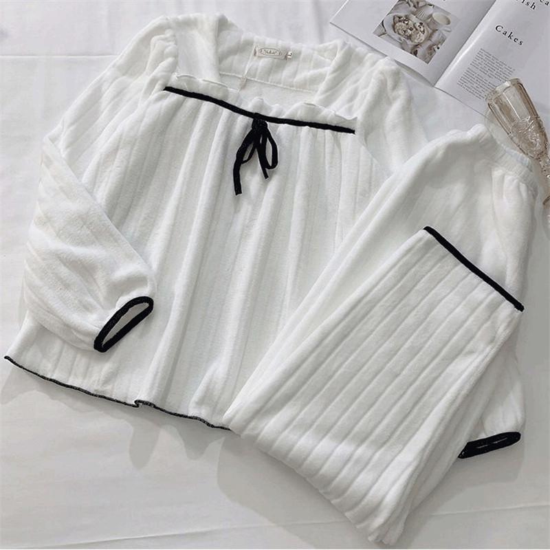 パジャマ レディース 上下セット モコモコ 秋冬 長袖 ルームウェア 可愛い ロングパンツ セットアップ 暖かい 防寒 寝巻き 部屋着 |  | 11